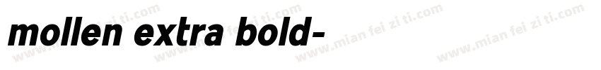 mollen extra bold字体转换
